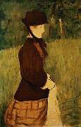 Edouard Manet Woman walking in the Garden painting